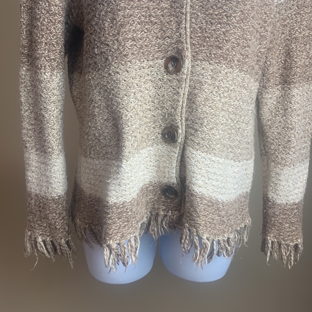 Color Block Button Up Sweater - image 3